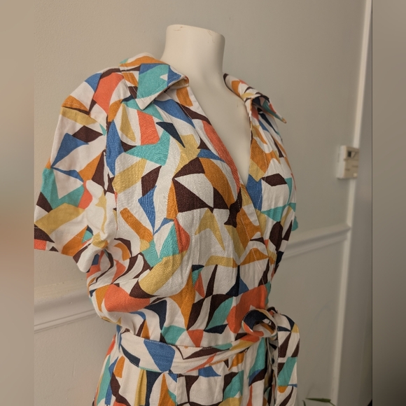 Maeve The Colette Wrap Jumpsuit by Linen Edition - Picture 10 of 12